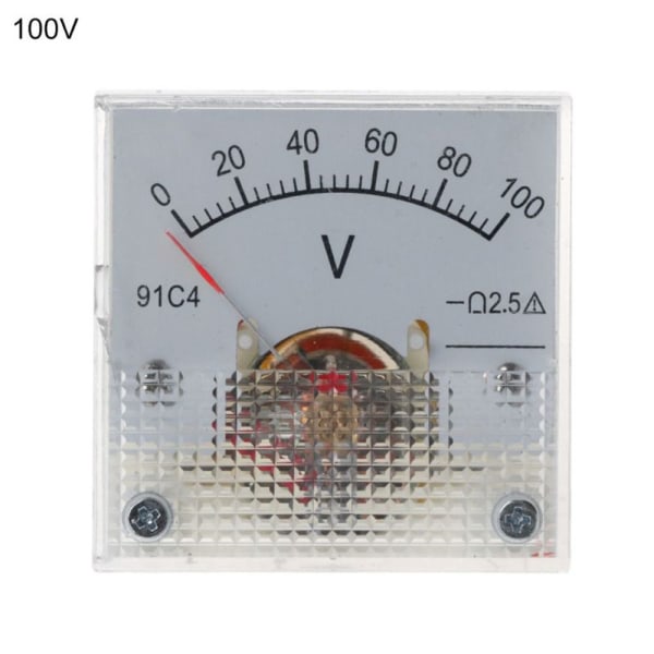 DC voltmeter Analog panelmätare 0-100V 0-100V 0-100V