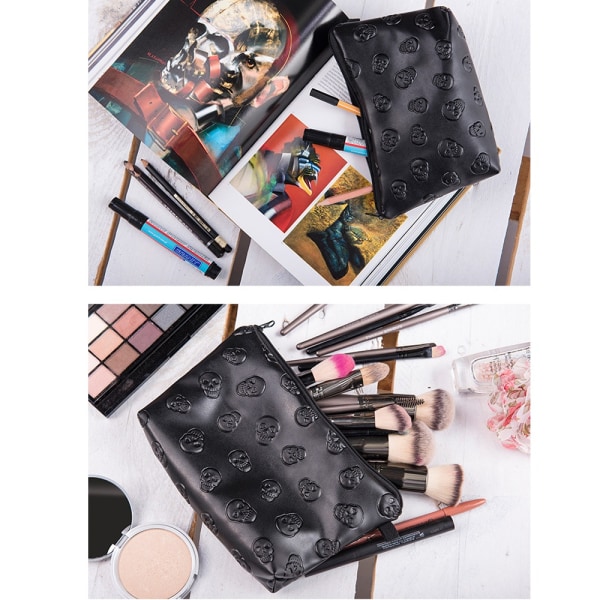 Skull Makeup Bag Reise Kosmetisk Bag Makeup Bag black