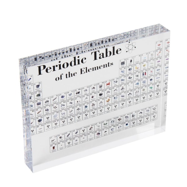 Det periodiske system af grundstoffer Periodisk system display 170X120X24MM 170x120x24mm