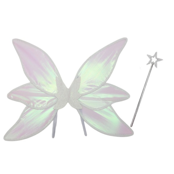 Fairy Wings Prinsesse-påklædningsvinger HVID White