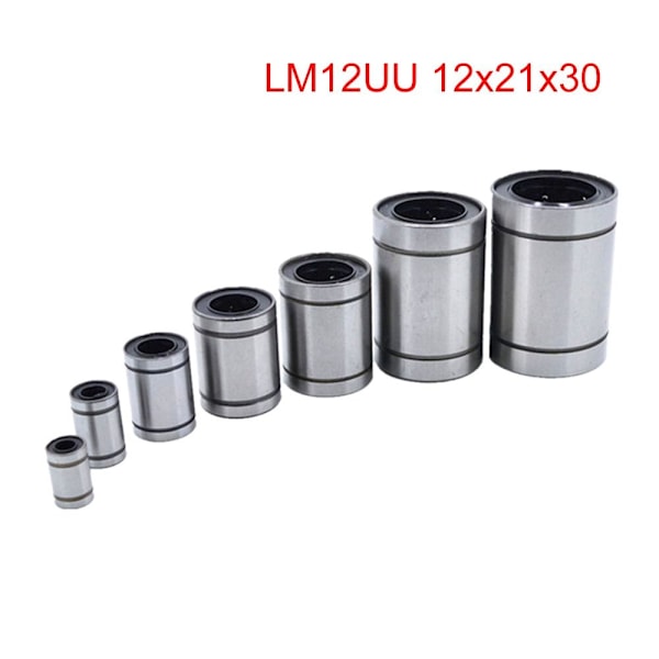 Lineær kugleleje bøsning Stål LM12UU 12X21X30 LM12UU LM12UU 12x21x30