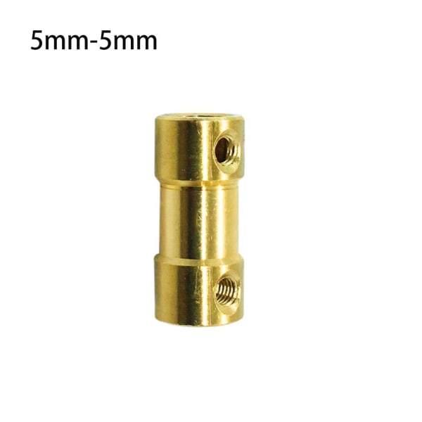 Messing fleksibelt stik motoraksel 5MM-5MM 5mm-5mm