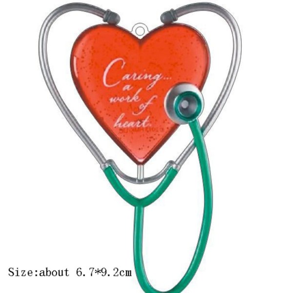 Heart Stetoscope Caring Pendant Juletre hengende dekor