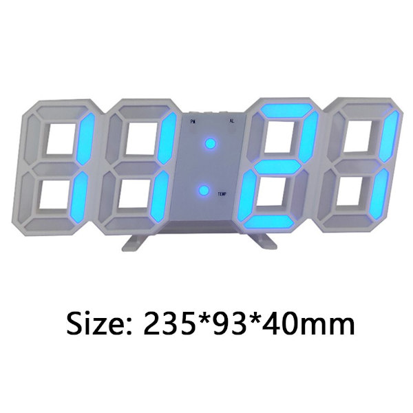 Elektronisk klocka Digital klocka 3 3 3