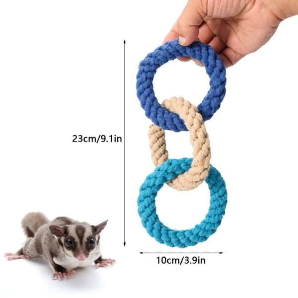 Klätterrepsleksaker Hamsterleksak BLÅ Blue