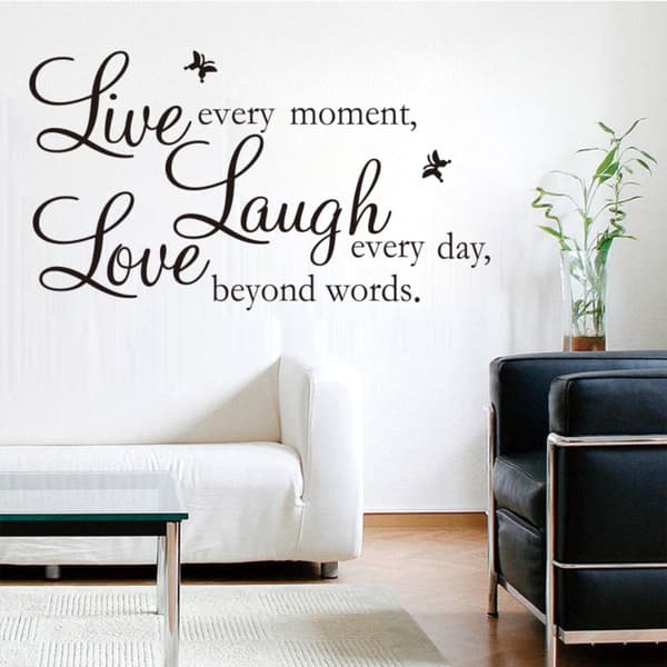 Väggdekor Väggdekor Live Laugh Love
