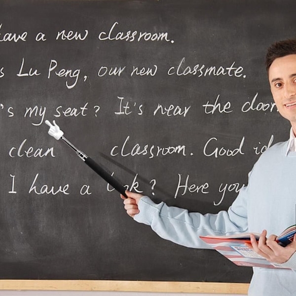 Finger Reading Sticks Teaching Stick BLÅ Blue