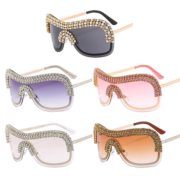 Y2k Aurinkolasit Diamond aurinkolasit PINK PINK Pink