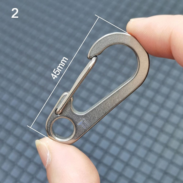 D Karbinhake D-Ring nyckelring 2 2 2