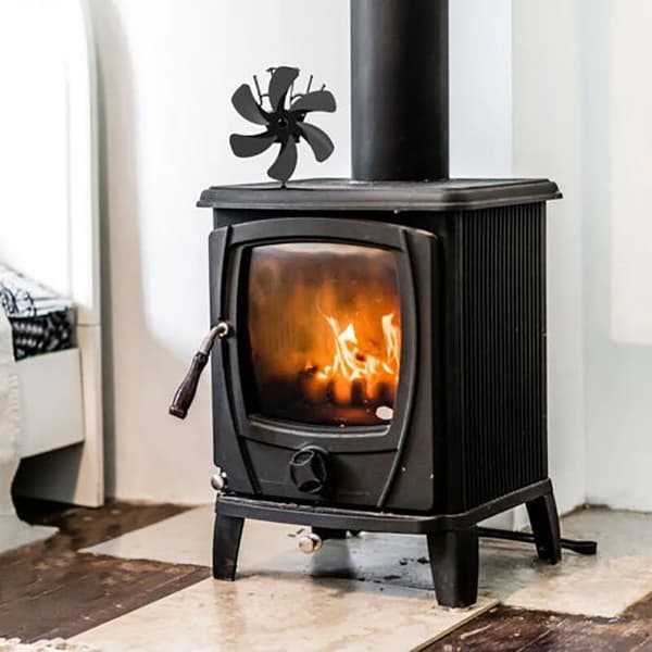 Komfyr Toppvifte Komfyrvifte Peisvifte Black