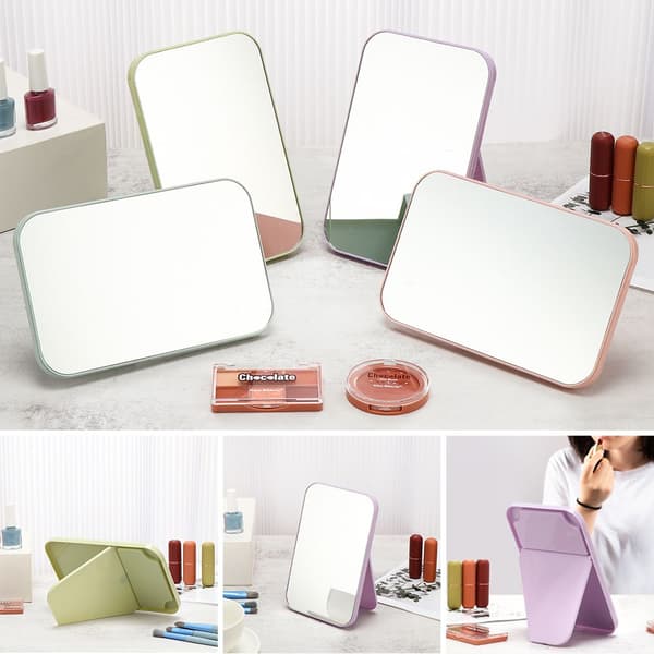 Foldbart Makeup Spejl Kvadratiske Spejle BLÅ blue