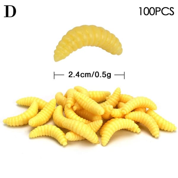 100 st Earthworm Bait Bionics Soft Lures D D D