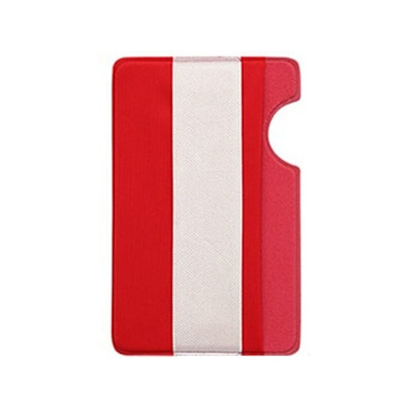 2 Stk Business Kreditlomme Telefon Bagside Kortholder RØD Red