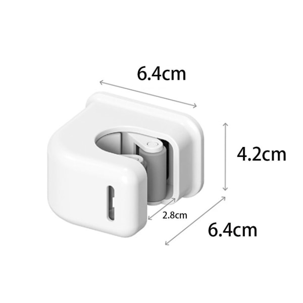 2 st Kvasthållare Väggfäste Kvasthållare Mopphållare White 2 Pcs-2 Pcs