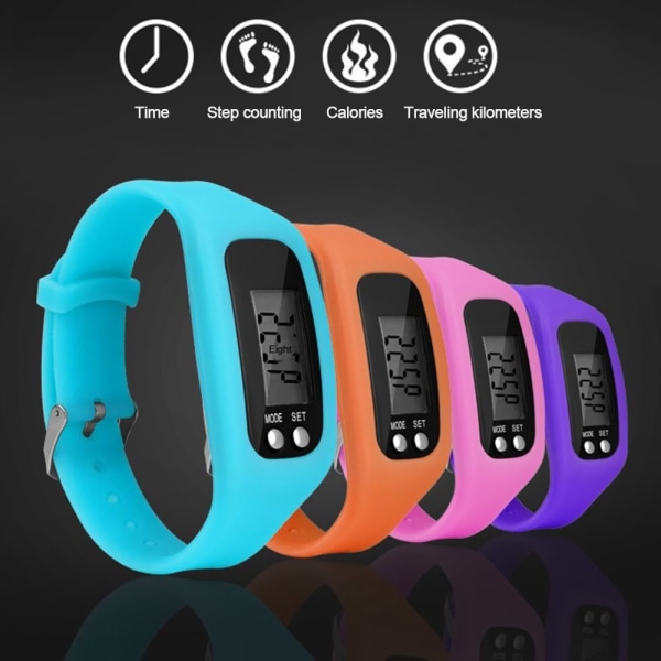 Armbandsur Stegräknare Smart Armband LJUST BLÅ light blue
