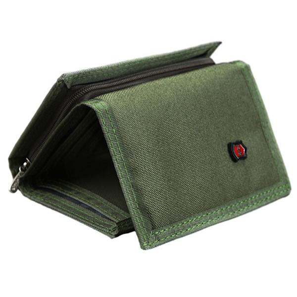 Canvas-lompakko Tri-fold Kolikkokukkaro ARMY GREEN army green