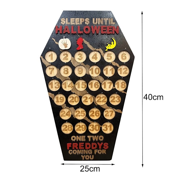 Halloween Nedtællingskalender Adventskalender Vægkælenadar