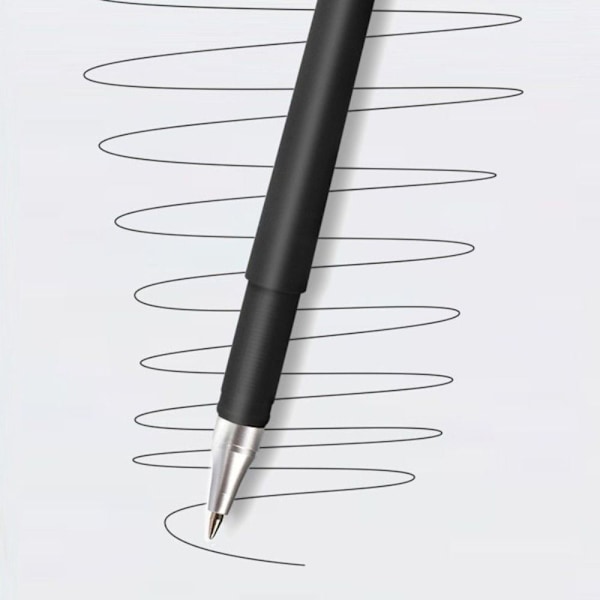 10STK Roller Pen Gel Pen 02-SORT BLÆK 02-SORT BLÆK 02-Black Ink