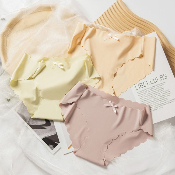 Ice Silk Underwear Seamless Trosor BEIGE beige