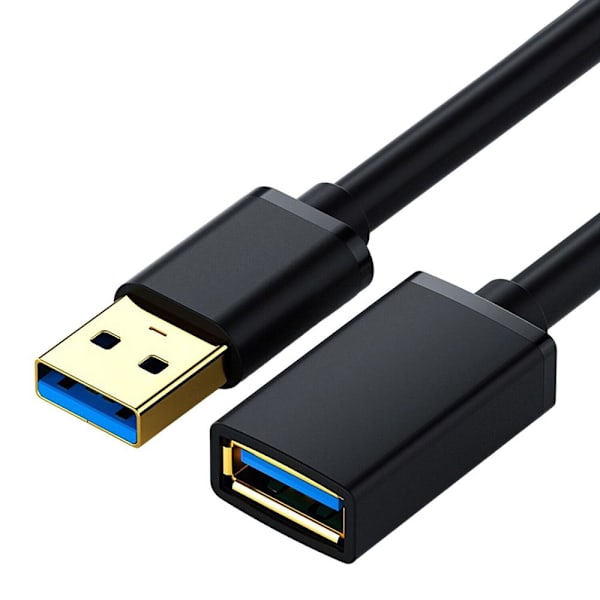 2 STK USB Datakabel Forlænger Datakabel GOLD 2M Gold 2M