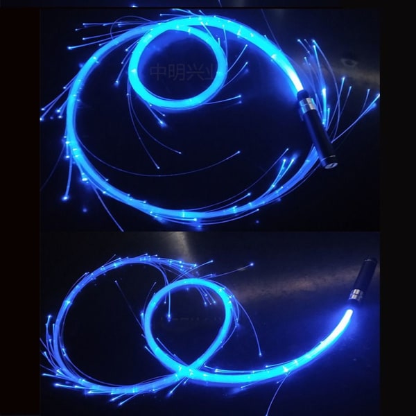 LED Fiber Optic Whip Pixel Whip MØRKEBLÅ Dark Blue