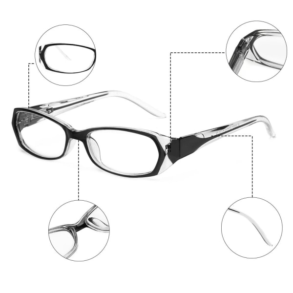 Læsebriller Anti-Blue Light Eyeglasses RED STRENGTH 100 Red Strength 100