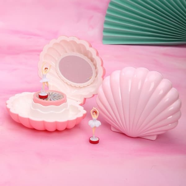 Shell Music Box Smyckeskrin VIT white