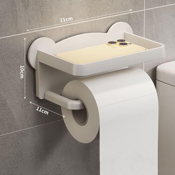Badrumspappershanddukshållare Toliet Rullhållare A-GRÅ A-GRÅ A-Gray