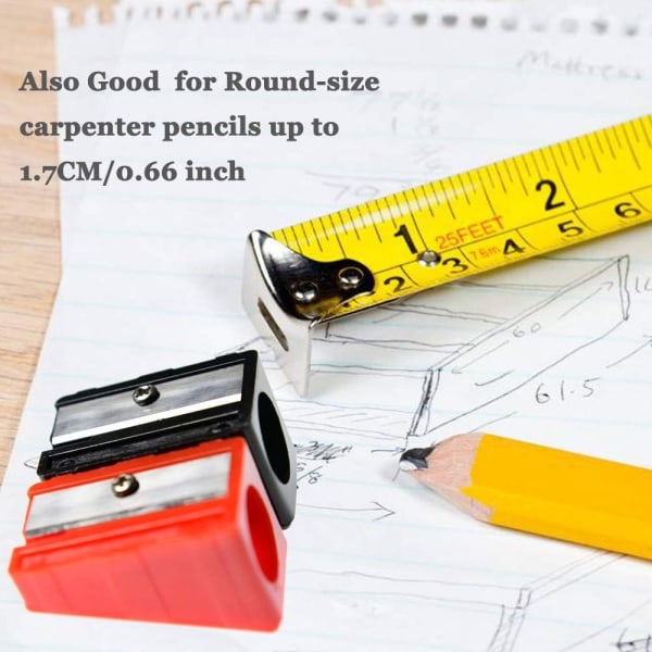 4-Pack blyantspisser Carpenter Blyantspisser Håndholdt
