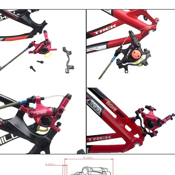 Cykel Skivebremse Forreste Bageste Caliper SORT black
