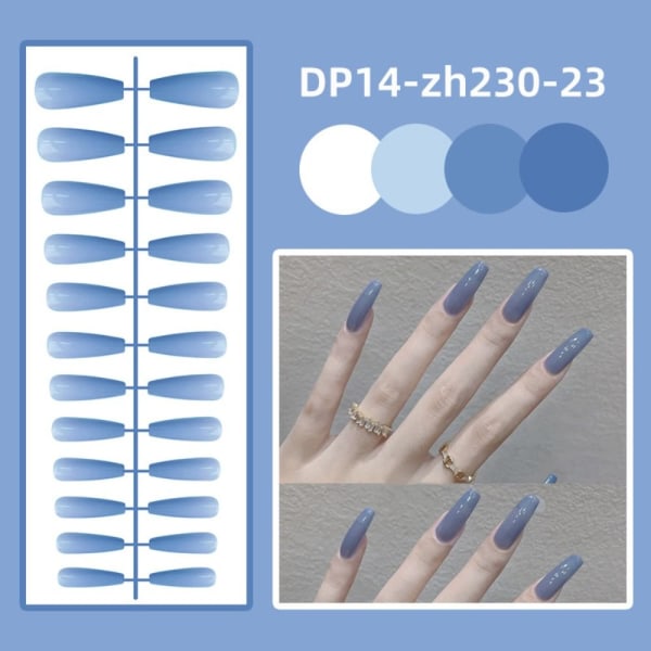 24st Enfärgade falska naglar Långa balett lösnaglar TZ-692 TZ-692