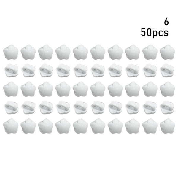 50 st dockspänne miniknappar 6 6 6