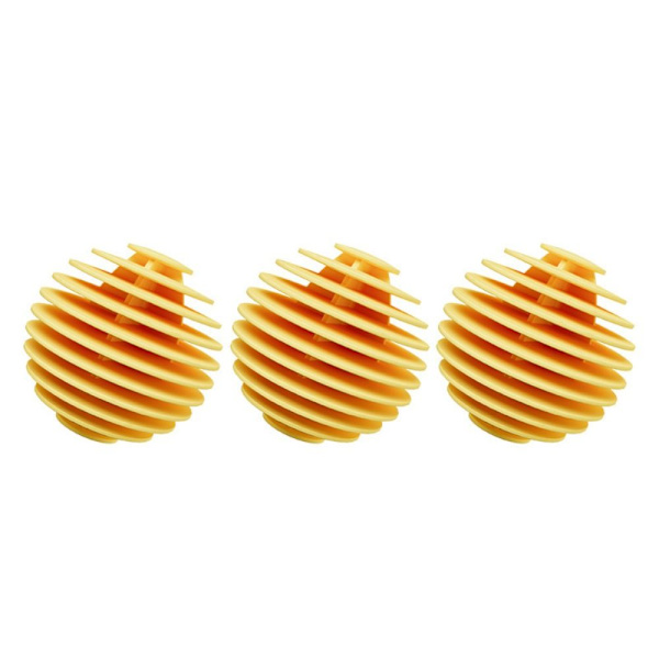 3 Stk Silikone Magic Vasketøj Bolde Tøj Hårrengøringsværktøj Yellow