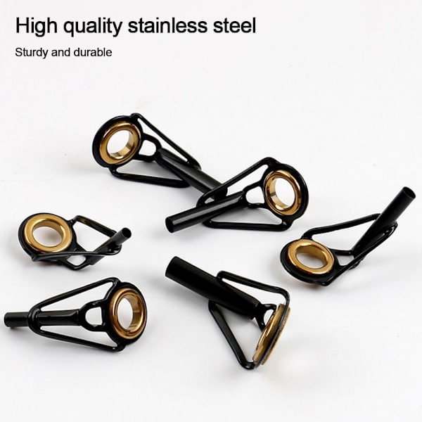 5 Stk Fiskestang Guide Eye Keramisk Ring 2,0MM 2,0MM 2.0mm
