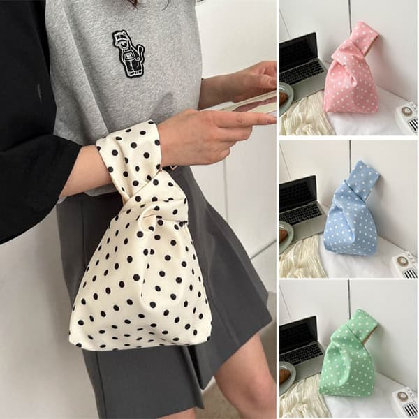 Knot Wrist Bag Mini Håndveske HVIT white