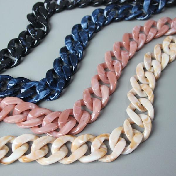 Akryl Resin Taskekæder Skuldertaskestropper 120CM BLÅ 120CM 120cm blue