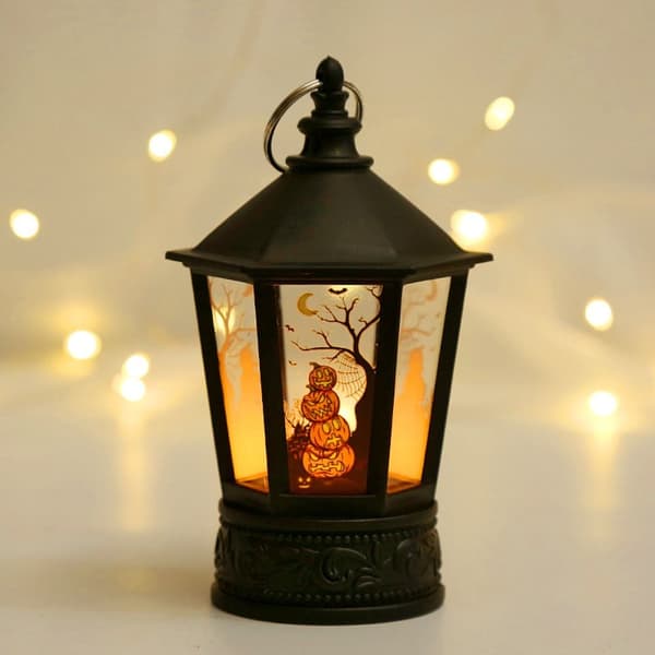 Halloween Pumpkin Castle Lamp LED Candle Light GRESKIN STIL Pumpkin Style