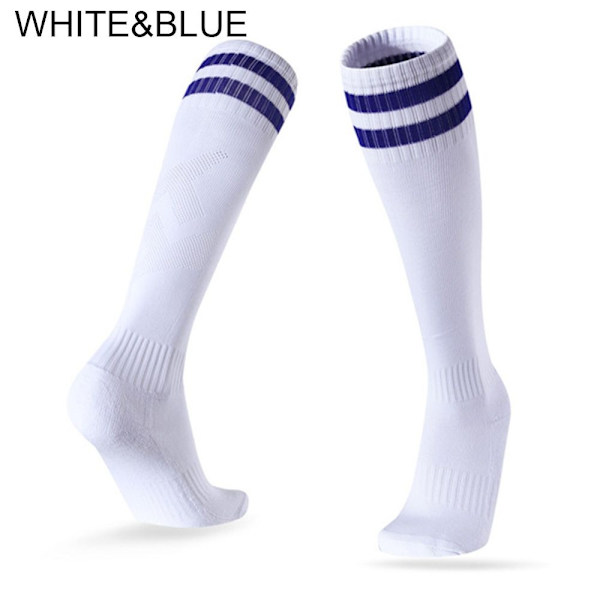Jalkapallosukat Urheilusukat VALKOINEN&SININEN white&blue