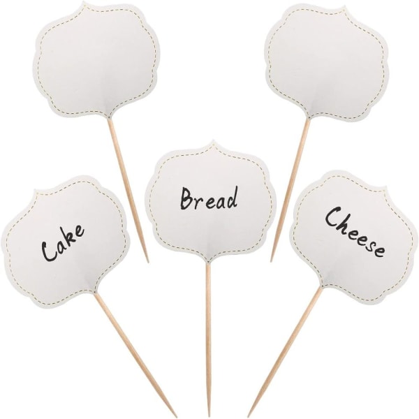 24 st Cupcake Picks Tomma Tandpetarflaggor Bufféetiketter 24 pcs