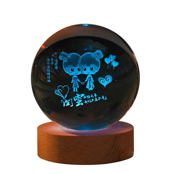 Crystal Ball Lights Planet 3D -pallolamppu 7 7