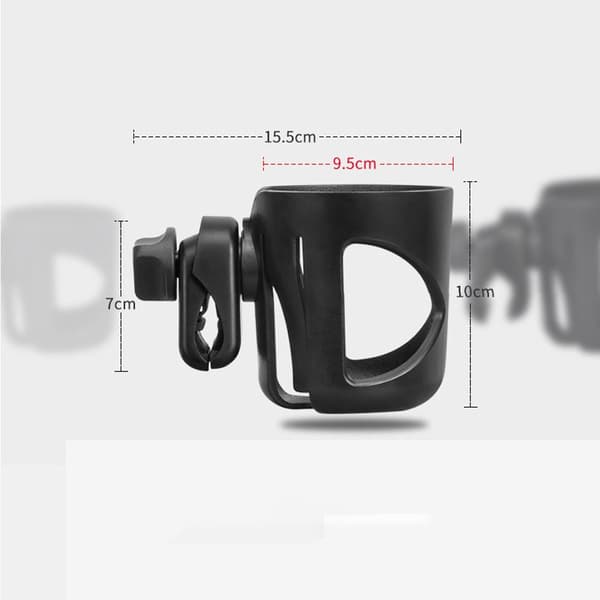Koppholder til barnevogn Drikkekoppholder SORT Black