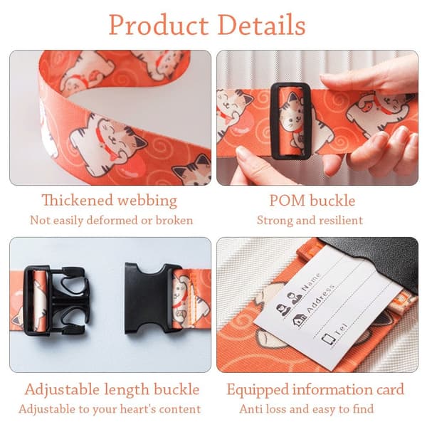 Bagageremmar Packrem ORANGE TSA LOCK TSA LOCK orange TSA lock-TSA lock