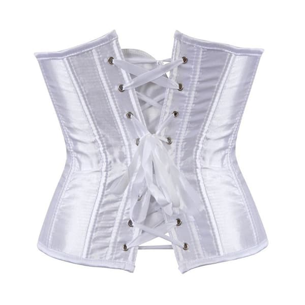 Underbust Corset Corselete Lingeri WHITE M white M