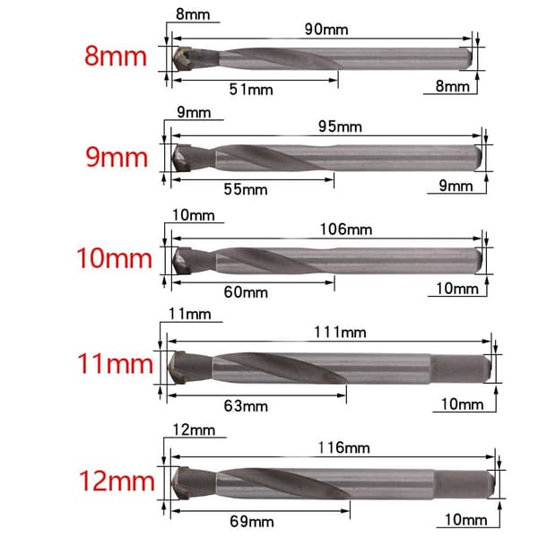 Vridborrborr 12MM 12mm
