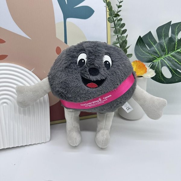 Rolig Mjukleksak Plyschleksak GRÅ Gray