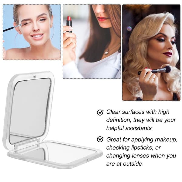 Firkantet Makeup Spejl Bærbart BLÅT Blue