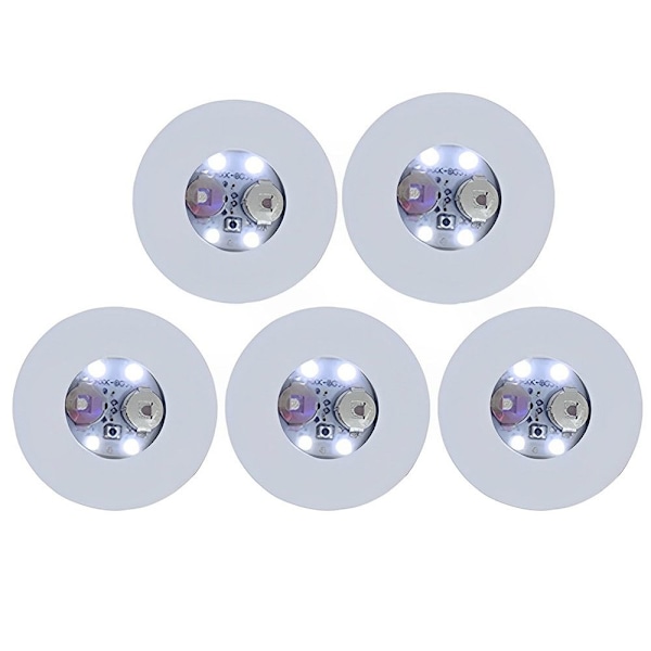 5 STK Flaske Stickers Lys Glød LED Glas Sticker HVID White