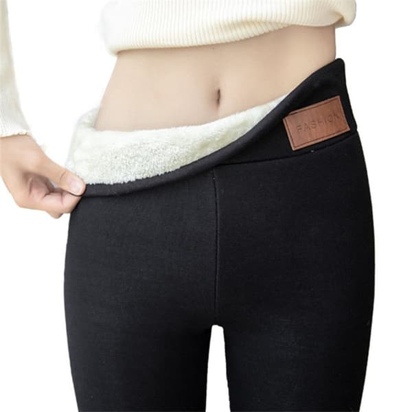 Fleeceforede Leggings Vinter Leggings GRÅ 5XL Grey 5XL