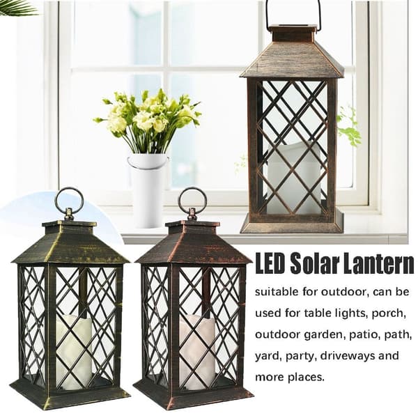 LED Solar Lantern Palace Lampe BRONZE Bronze