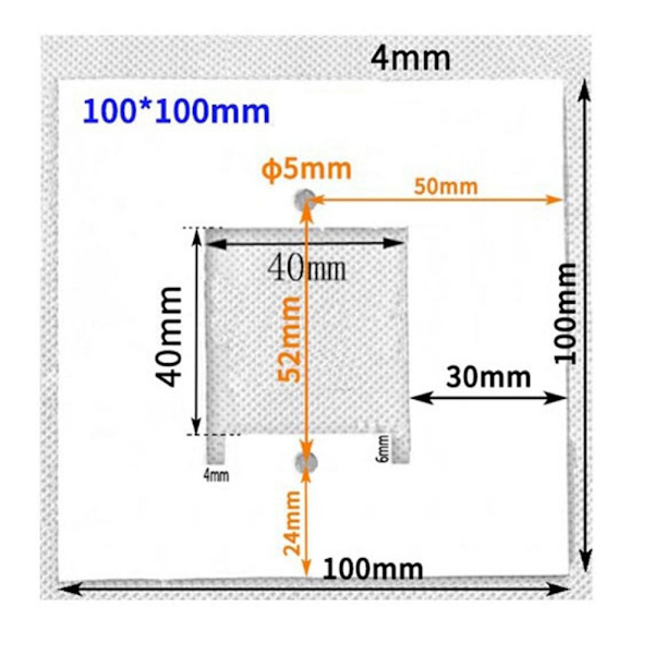 1/5 stk svampet varmeisolering Bomuldsvarme SORT 40MM Black 40mm